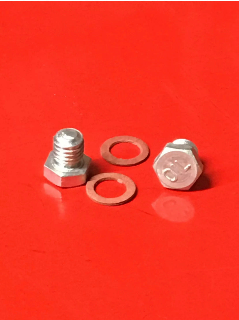 Vespa Oil Sump Plug Drain and Top Bolts Saxon Scooters