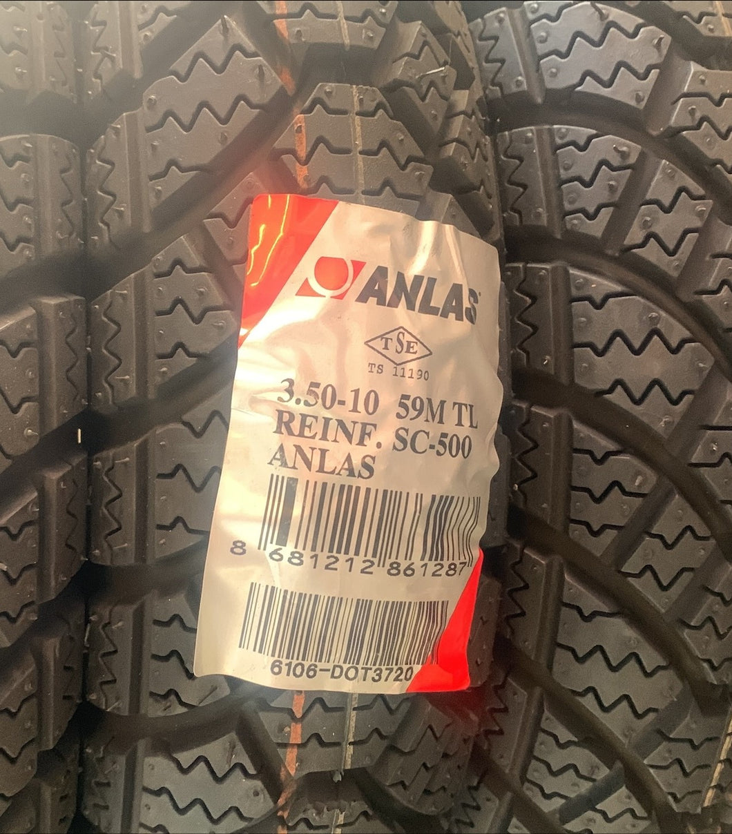 Anlas Winter Grip 2 Vespa or Lambretta Tyre 3.50 x 10
