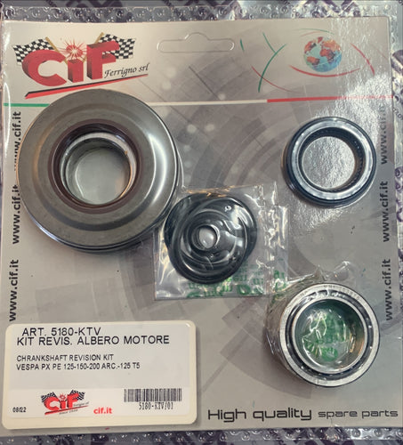 Vespa PX125 Disc Bearing and Seal Kit also PX200