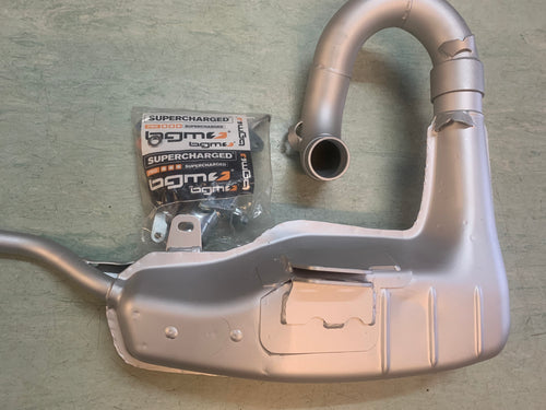 Lambretta BGM PRO Clubman Exhaust Silver